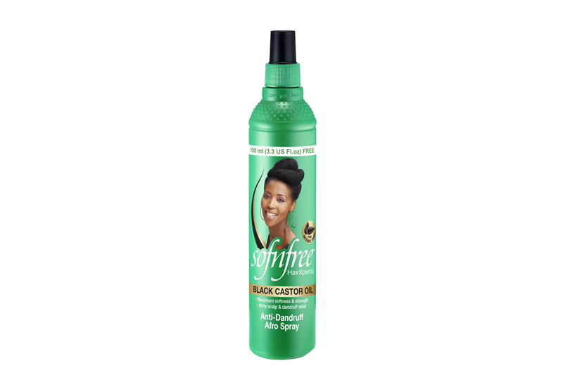 Sofnfree Black Castor Oil Anti-Dandruff Afro Spray