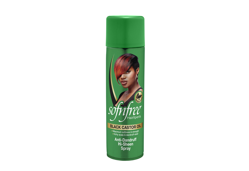 Sofnfree Black Castor Oil Anti-Dandruff Hi-Sheen Spray
